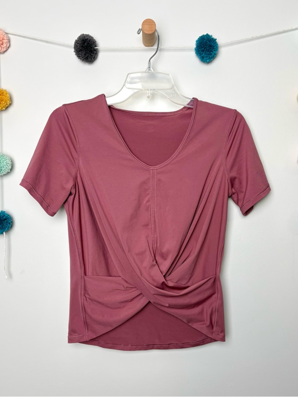 Lululemon Do The Daily Short Sleeve Front Twist Plumful